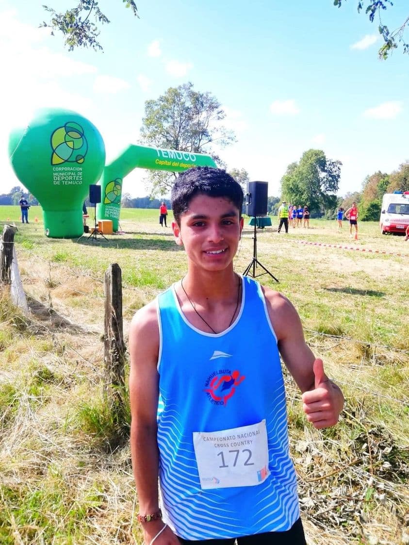 atleta  infantil purenino vicente  cea sepúlveda, destaca en nac. de cross-COUNTRY SUB 16