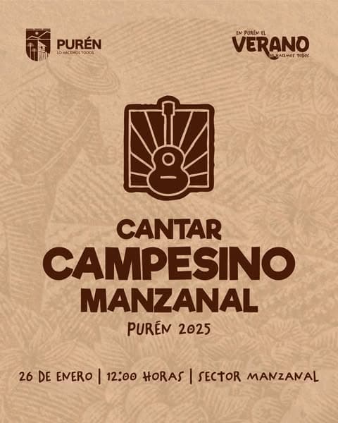 “CANTAR CAMPESINO” EL 26 DE ENERO, EN PURÉN