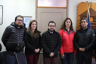 Representantes de Vialidad en Municipalidad de Purén