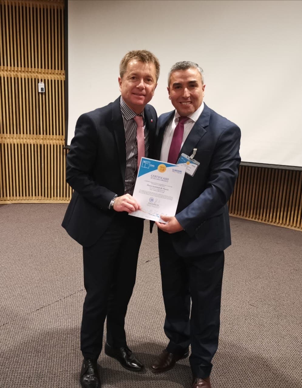 SUBDERE RECONOCE GESTIÓN MUNICIPAL