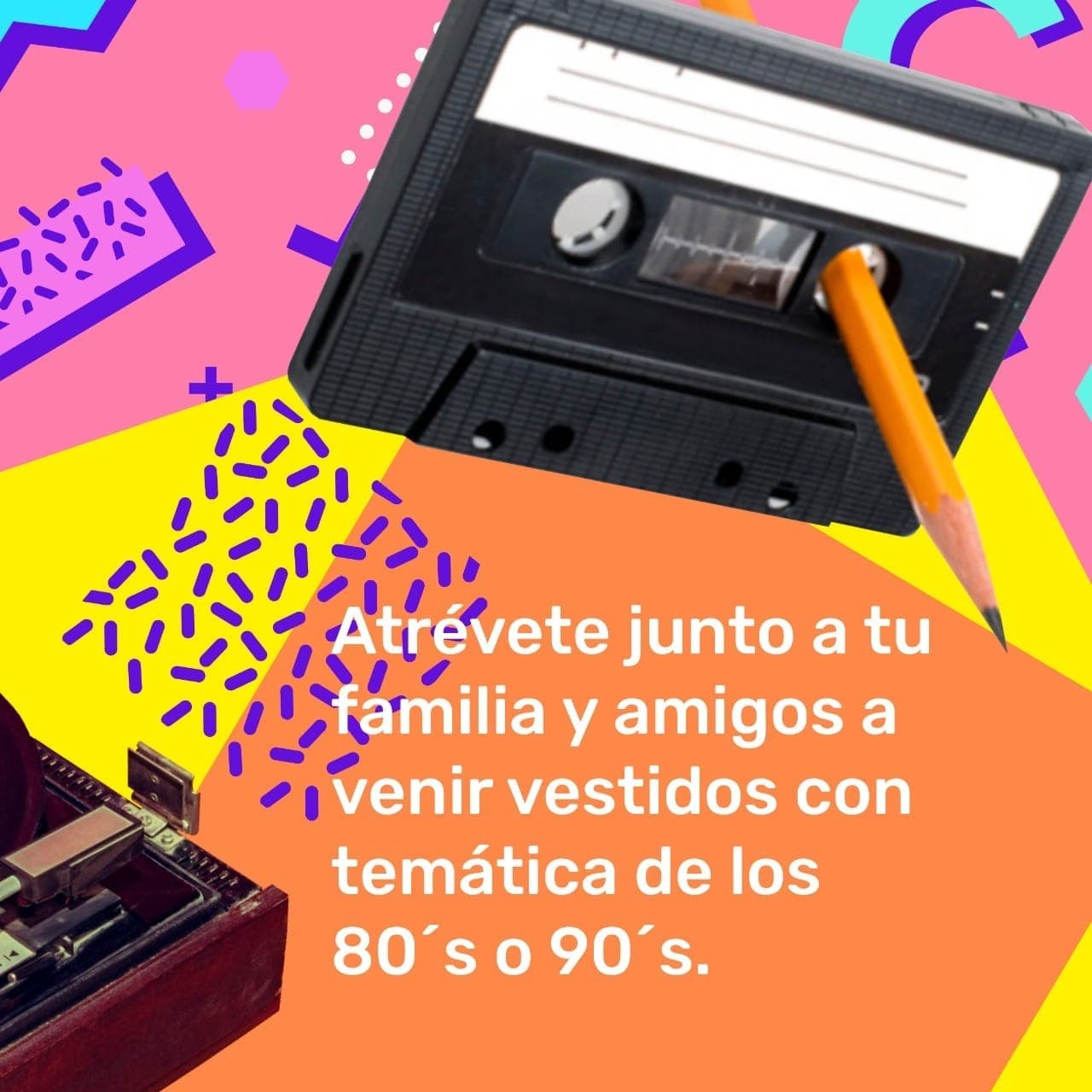 RETRO 80 – 90 EN VERANO DE COLORES, EN PURÉN