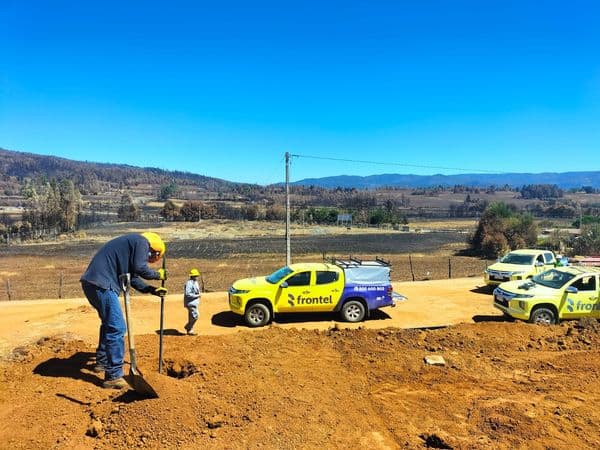 FRONTEL COMENZÓ CON LA REPOSICIÓN DEL TENDIDO ELÉCTRICO EN ZONAS RURALES, EN PURÉN