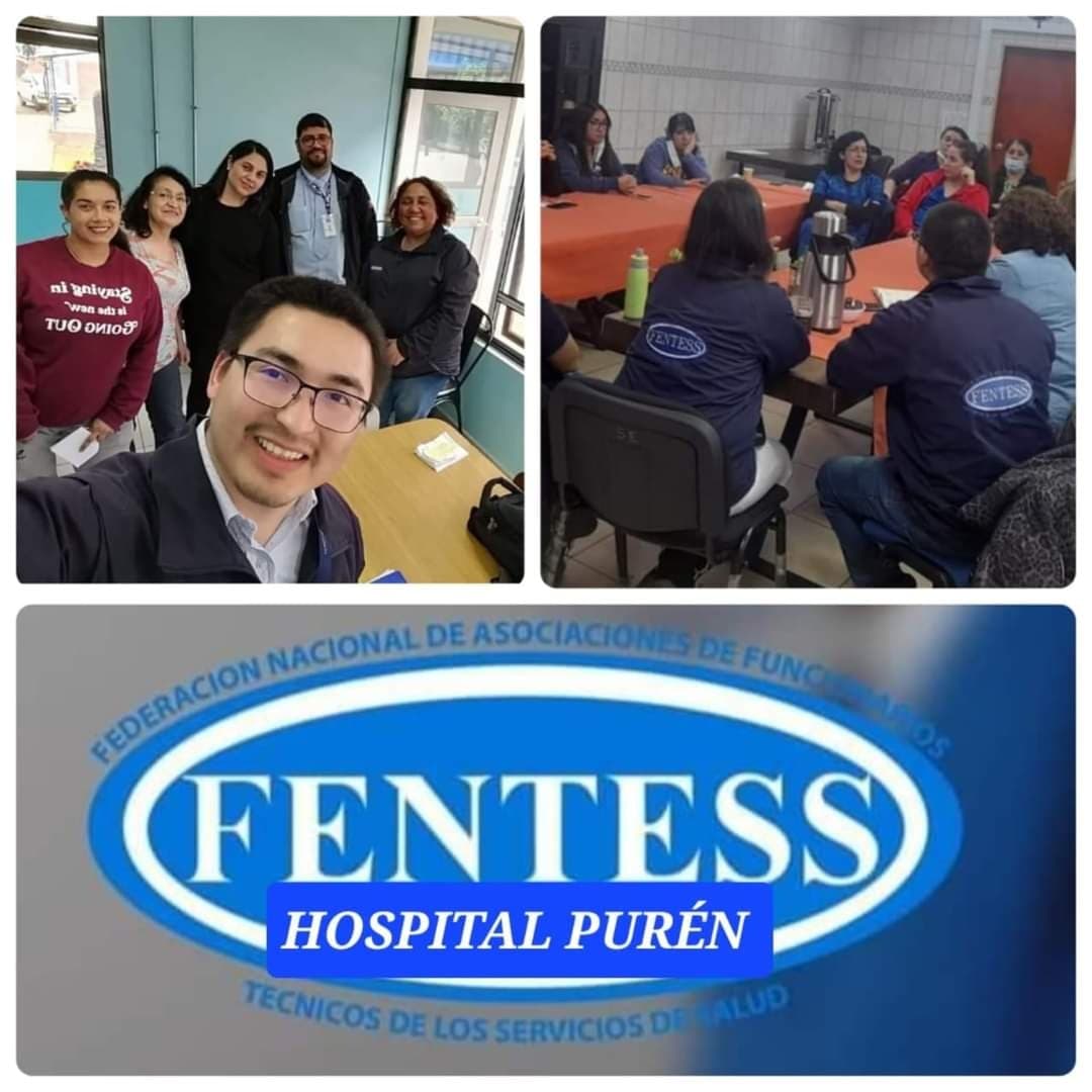 FUNCIONARIOS TÉCNICOS DE HOSPITAL PURÉN CELEBRAN HISTÓRICO CAMBIO DE TURNO